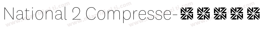 National 2 Compresse字体转换